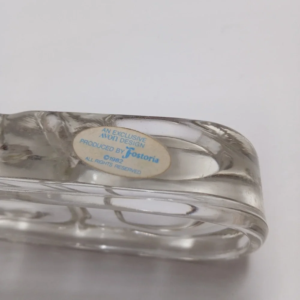 Glass Dad's pride & Joy Picture by Fostoria 1982 Vintage New In Box Father's Day
